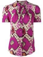 Etro - Printed Shirt - Women - Silk - 46, Women's, Pink/purple, Silk