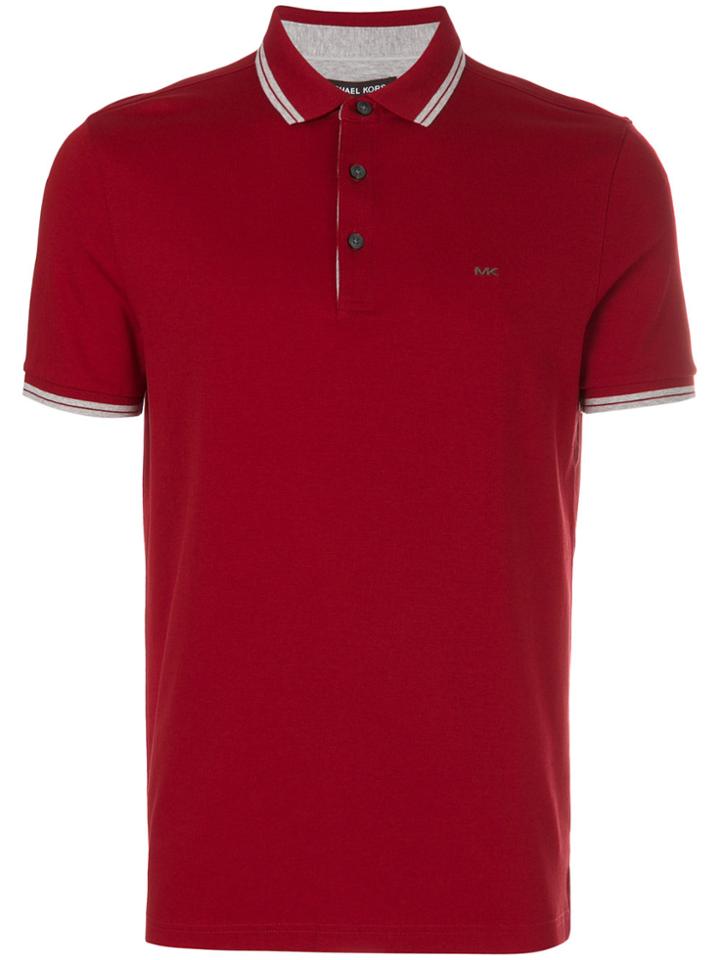 Michael Kors Monogram Polo Shirt - Red