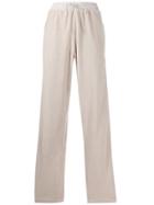 Haider Ackermann Side-stripe Velour Joggers - Neutrals