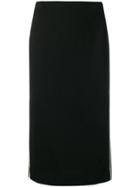 Blugirl Contrast Side Stripe Skirt - Black