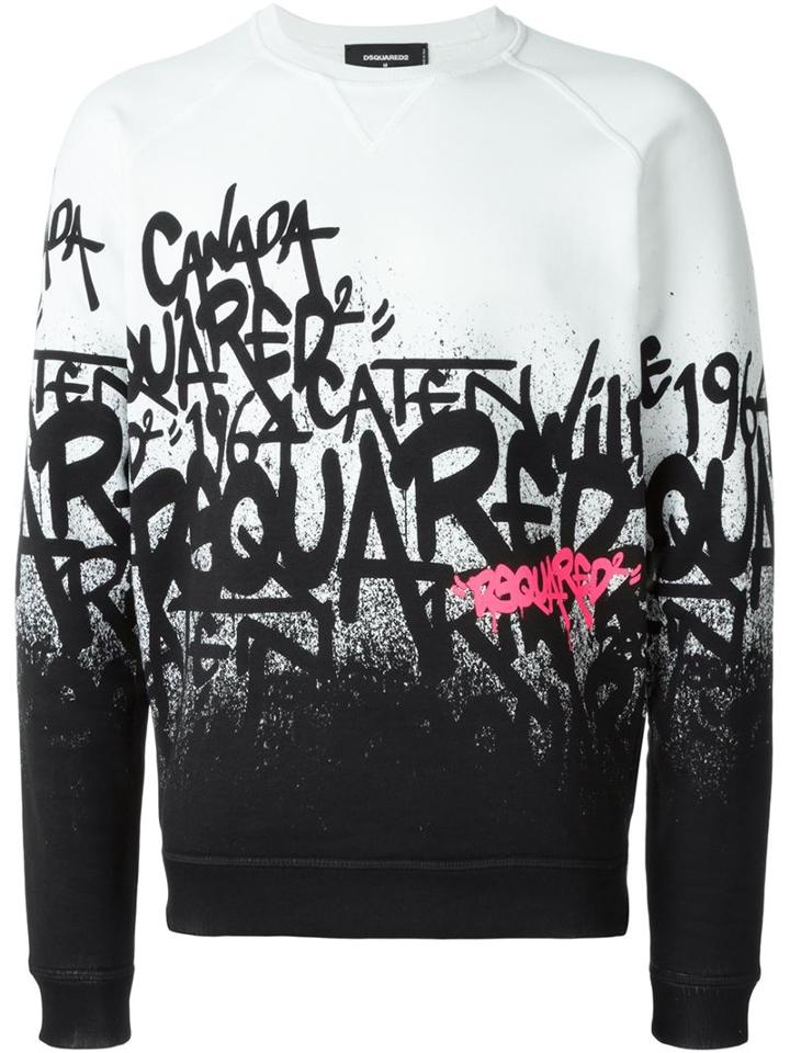 Dsquared2 Graffiti Logo Sweater