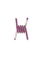 Natasha Zinko 'thorns' Barbed Wire Earrings, Women's, Pink/purple