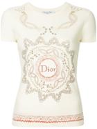 Christian Dior Vintage Printed Logo T-shirt - Neutrals