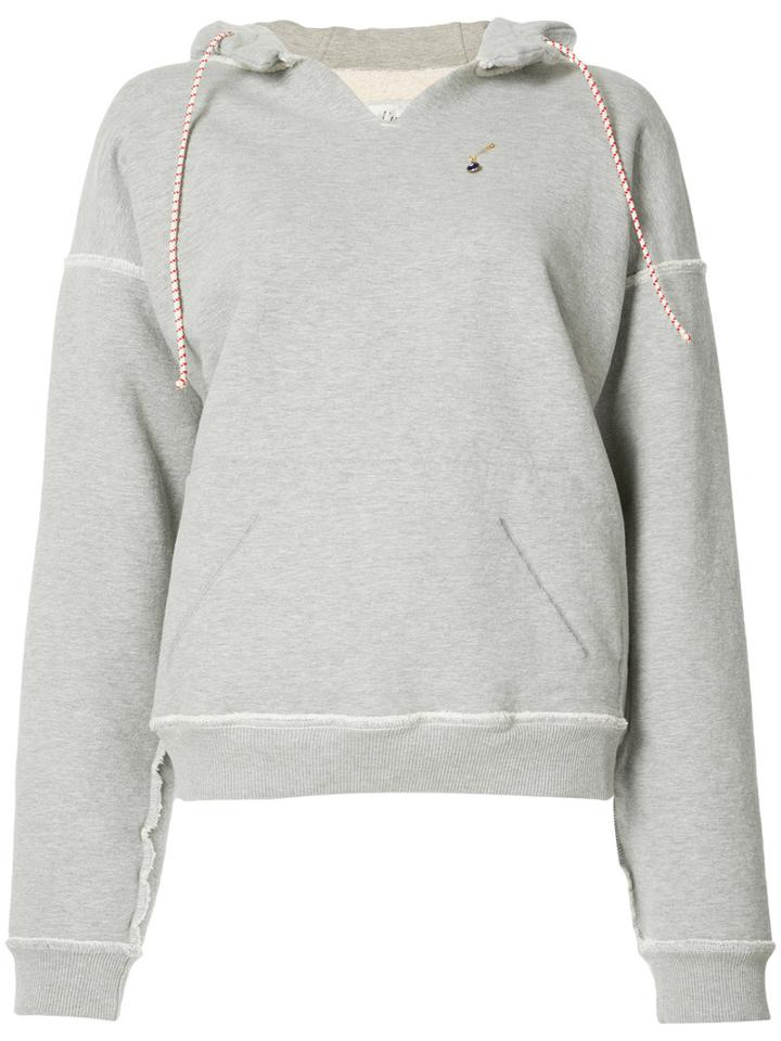 L'equip - Inverted Seam Hoodie - Women - Cotton - S, Grey, Cotton