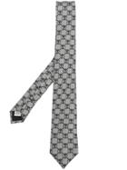 Moschino Jacquard Logo Tie - Grey