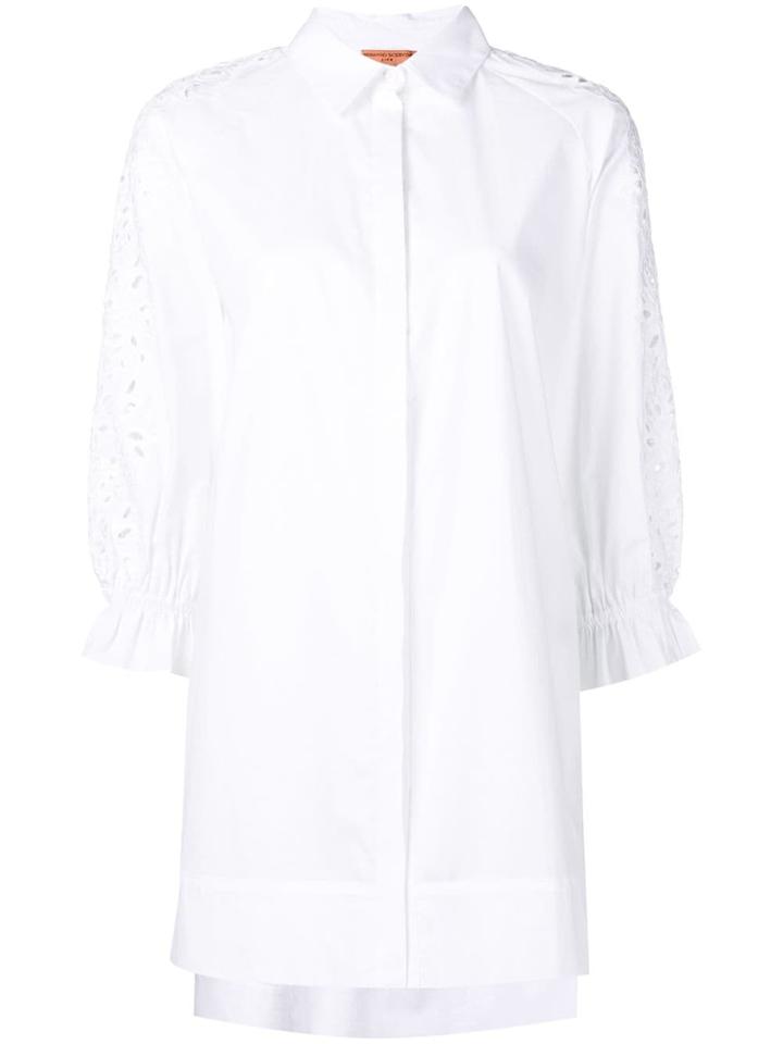 Ermanno Scervino Embroidered Button Down Shirt - White