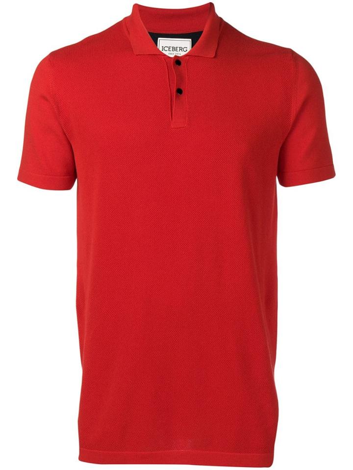 Iceberg Branded Polo Shirt - Red