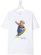 Ralph Lauren Kids Teen Snowboarding Bear T-shirt - White