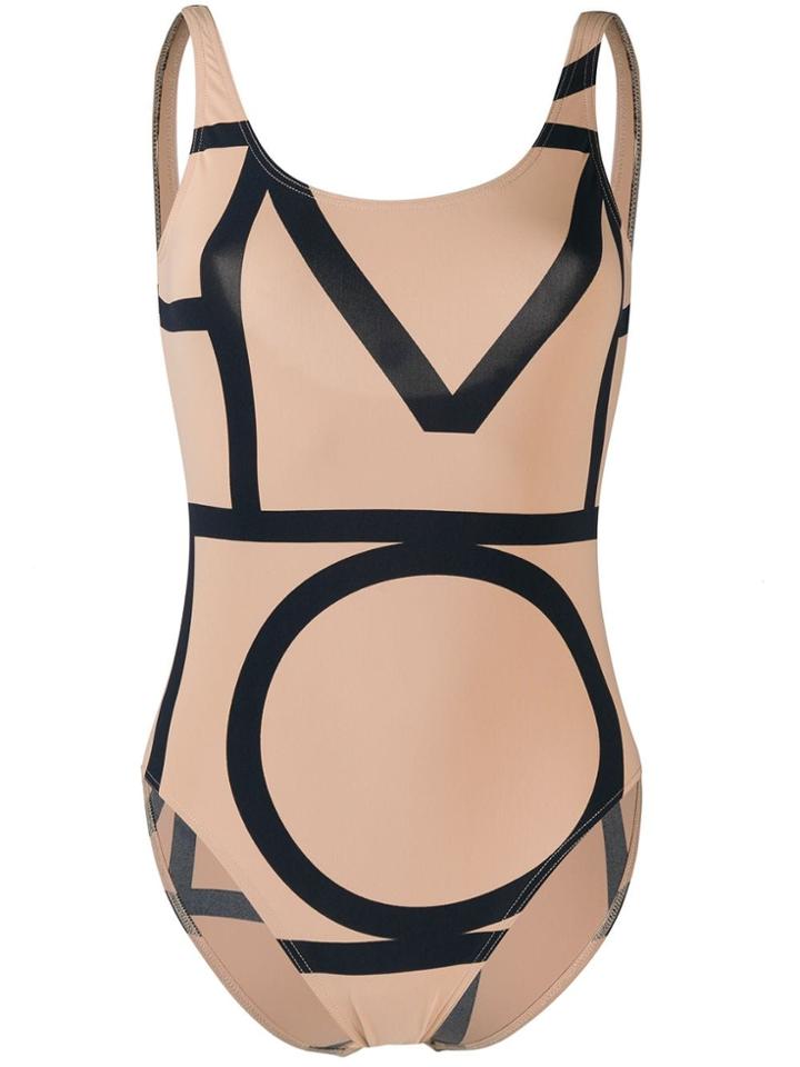Toteme Monogram Print One-piece - Neutrals