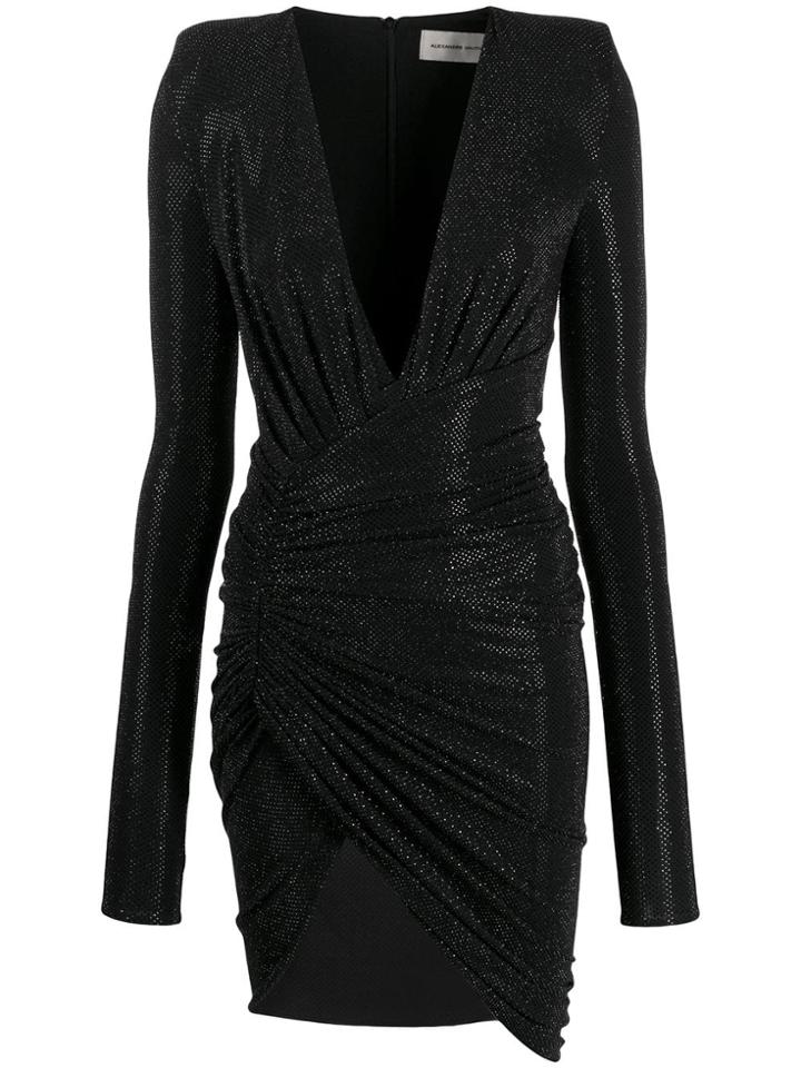 Alexandre Vauthier Long-sleeve Fitted Dress - Black