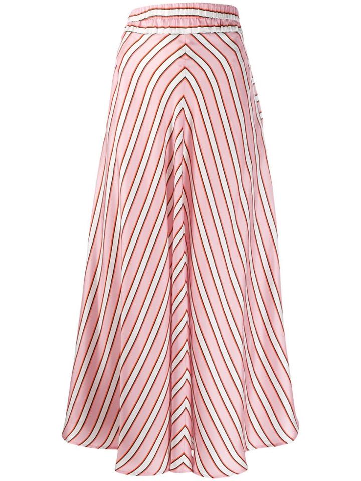 Altea Striped Maxi Skirt - Pink