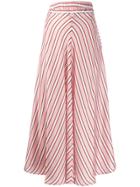 Altea Striped Maxi Skirt - Pink