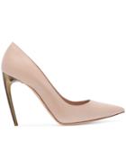 Alexander Mcqueen Horn Heel Pumps - Nude & Neutrals