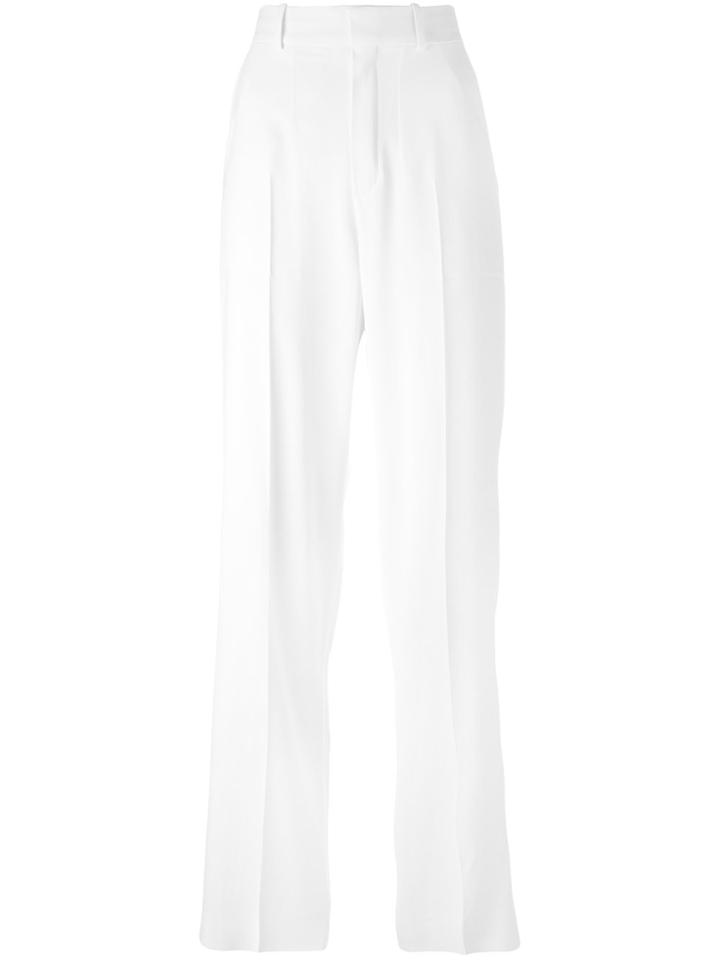 Chloé Straight Leg Trousers - White