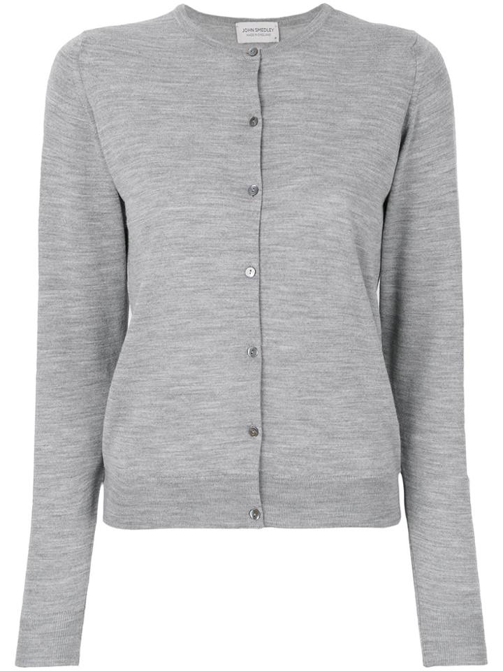 John Smedley Cropped Cardigan - Grey