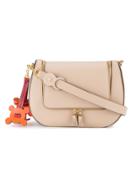 Anya Hindmarch Vere Saddle Laser-cut Shoulder Bag - Nude & Neutrals