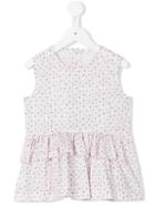 Il Gufo - Floral Print Ruffled Top - Kids - Cotton/spandex/elastane - 6 Yrs, White