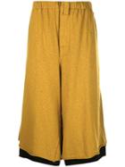 Marni Layered Cropped Trousers - Yellow