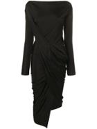 Vivienne Westwood Anglomania Vian Draped Asymmetric Dress - Black