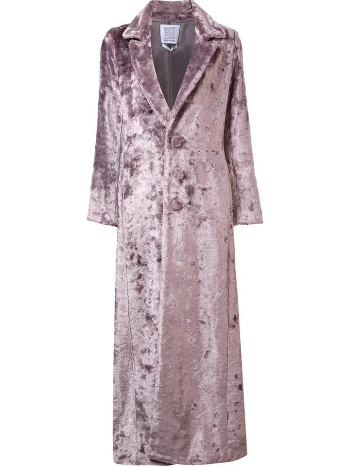 Rosie Assoulin Long Artificial Fur Coat