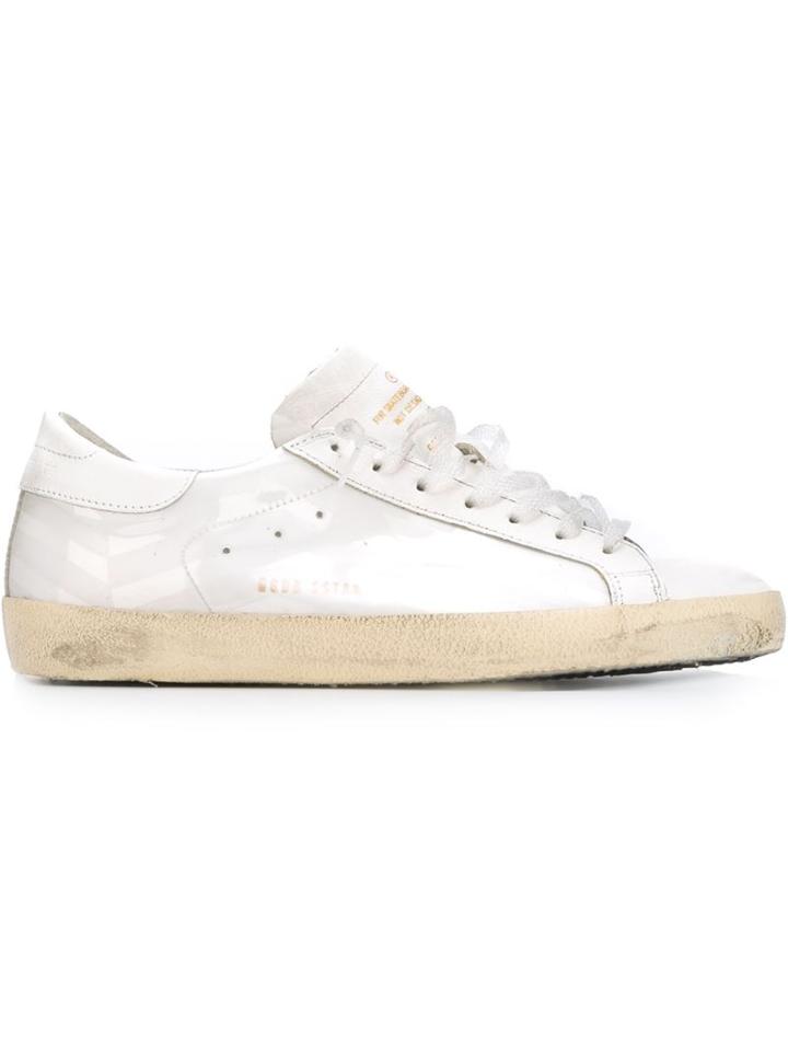 Golden Goose Deluxe Brand Super Star Sneakers, Men's, Size: 42, White, Calf Leather/rubber