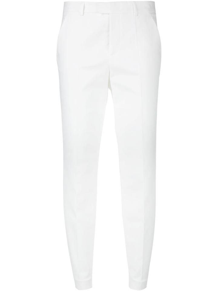 Red Valentino Capri Trousers, Women's, Size: 42, White, Cotton/spandex/elastane