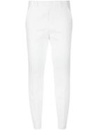 Red Valentino Capri Trousers, Women's, Size: 42, White, Cotton/spandex/elastane