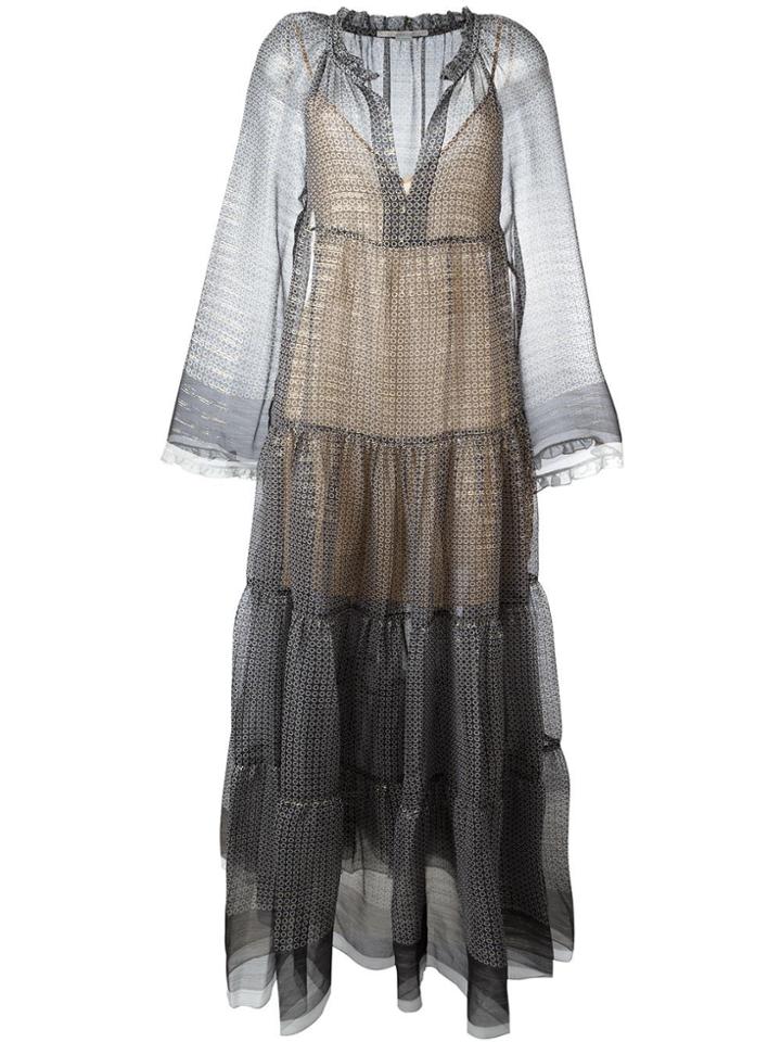 Stella Mccartney Flared Circle Star Dress - Black