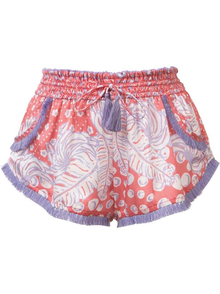 'lulu' Shorts, Women's, Size: Medium, Pink/purple, Silk, Poupette St Barth