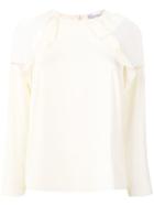 Red Valentino Sheer Panelled Blouse - White