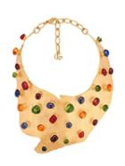 Gucci Cabochon Stones Necklace - Gold