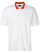 Joseph Contrast Collar Polo Shirt - White