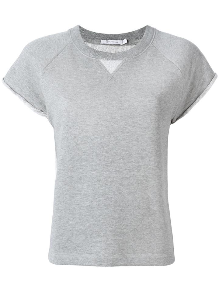 T By Alexander Wang Cap Sleeve Raglan Sweatshirt - Grey