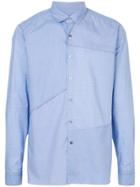 Lanvin Patchwork Design Shirt - Blue