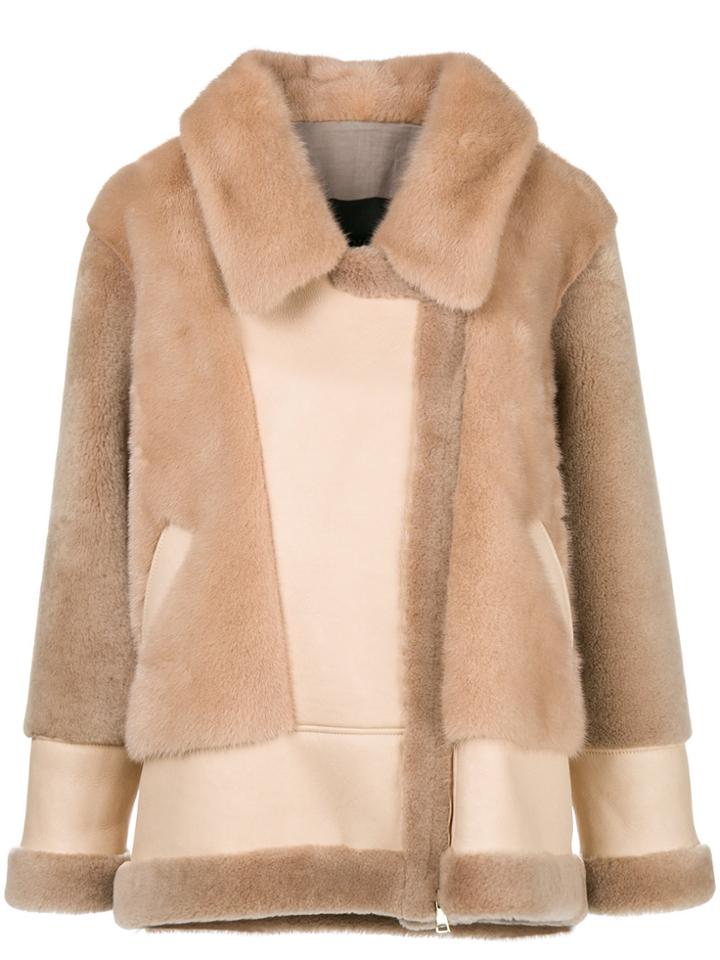 Blancha Paneled Jacket - Grey