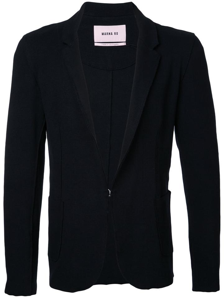 Marna Ro - Bernard Blazer - Men - Cotton/polyurethane - L, Black, Cotton/polyurethane