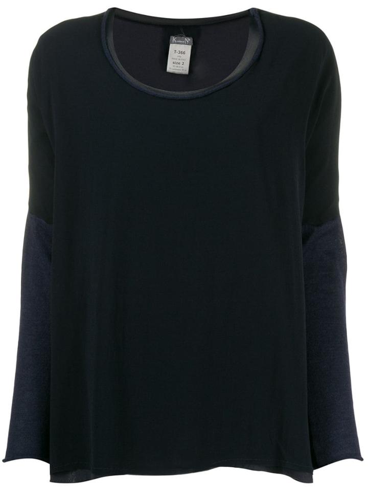 Kristensen Du Nord Two-tone Knitted Top - Blue