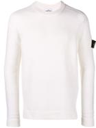 Stone Island Perfectly Fitted Sweater - White