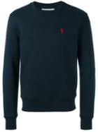 Logo Sweatshirt - Men - Cotton - M, Blue, Cotton, Ami Alexandre Mattiussi