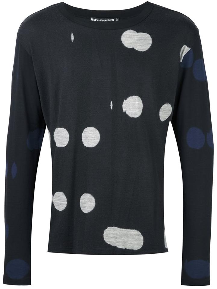 Issey Miyake Men Dotted Print Jumper
