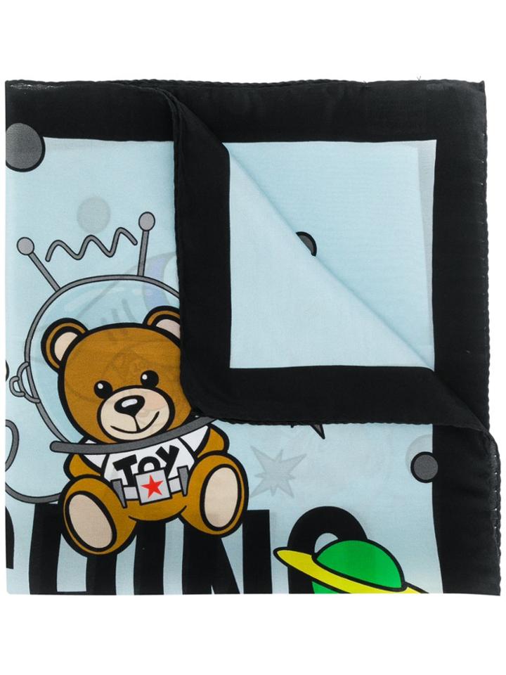 Moschino Spacebear Scarf - Blue