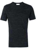 Officine Generale Front Pocket T-shirt, Men's, Size: Medium, Black, Cotton