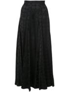 Co Tonal Dot Skirt - Black