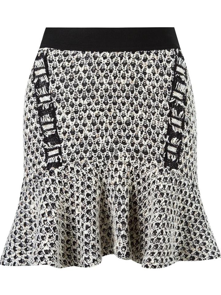 Cecilia Prado Peplum Knit Skirt, Women's, Size: Medium, Black, Acrylic/viscose