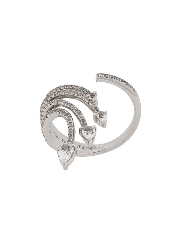 Elise Dray 18kt White Gold And Diamond Ring - Metallic
