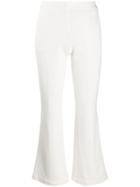 Semicouture Tailored Cropped Trousers - White