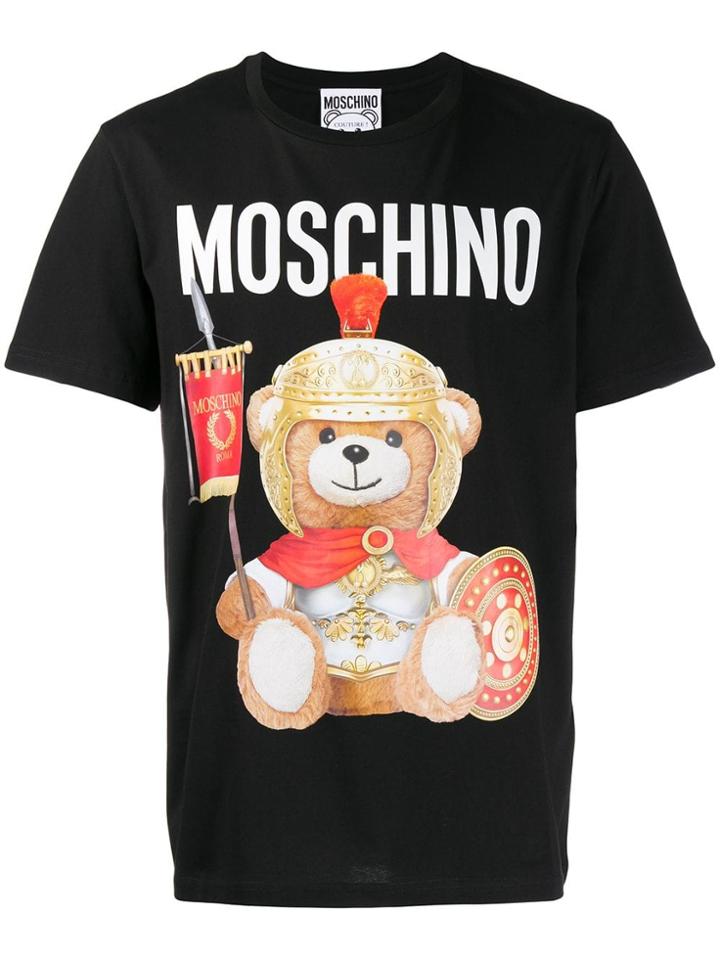 Moschino Teddy Soldier Print T-shirt - Black