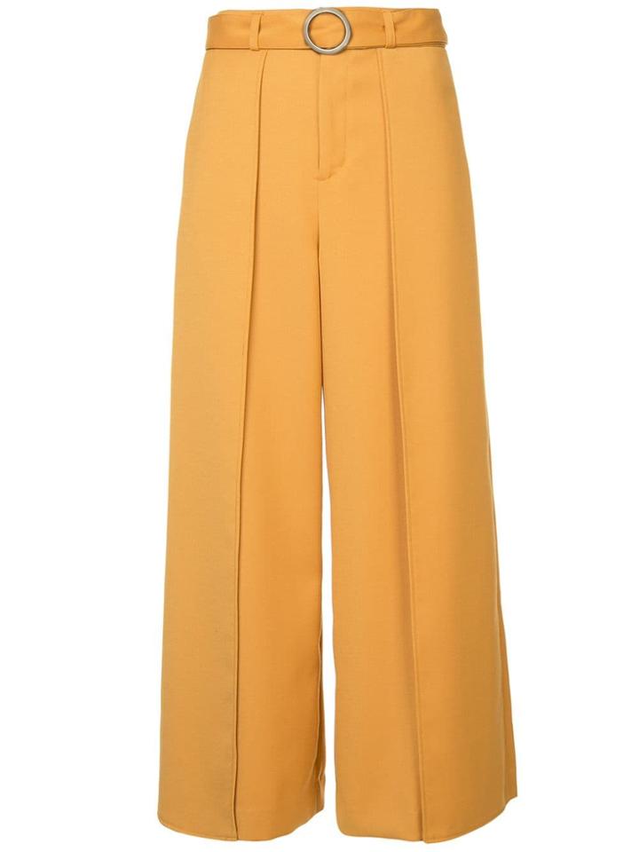 Guild Prime Belted Wide Leg Trousers - Yellow & Orange