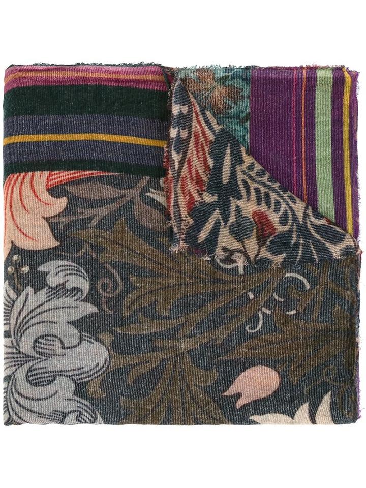 Faliero Sarti 'persian' Scarf, Men's, Brown, Silk/modal/cashmere