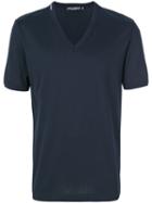 Dolce & Gabbana - V-neck T-shirt - Men - Cotton - 46, Blue, Cotton
